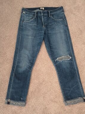 Citizens Of Humanity Emerson Boyfriend Blue Jeans. Distressed Premium Vintage 27